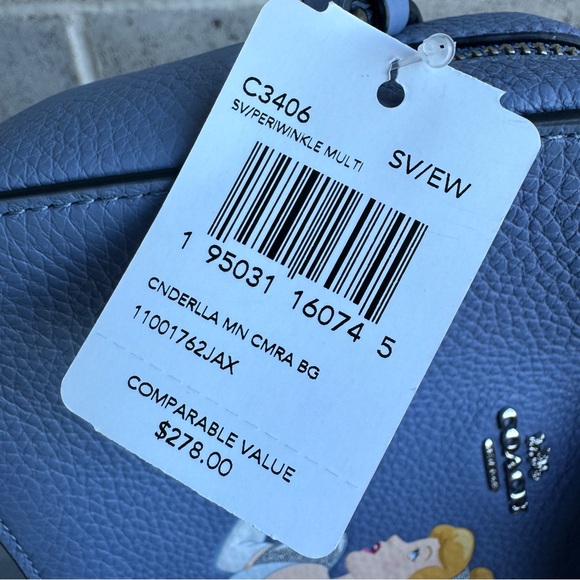 Disney X Coach Mini Camera Bag With Cinderella c3406 - Picture 6 of 9